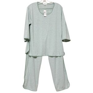 Johnnie-O Quinn Pajama Set Peppermint White Stripe Loungewear Sleepwear Large